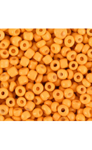 Glasperlen rocailles 8/0 (3mm) Amber orange